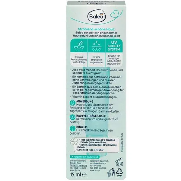 کرم کاهش پف و تیرگی دور چشم باله آ