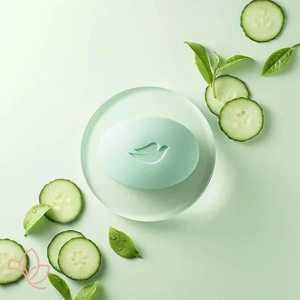 صابون داو با رایحه خیار و چای سبز بسته 6 عددی