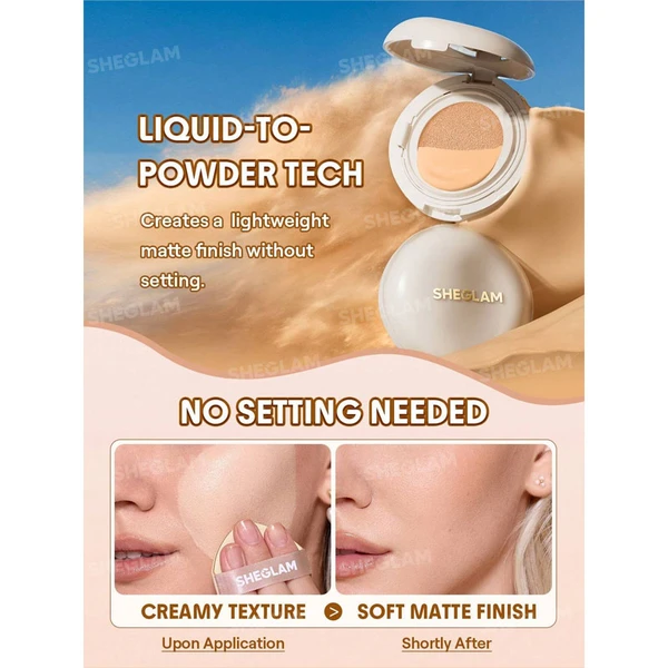 کوشن کرم پودر شیگلم Lock & Go Long‑Lasting